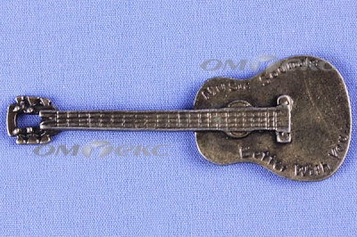Декоративный элемент для творчества из металла "Гитара"  - купить в Азове. Цена: 19.99 руб.