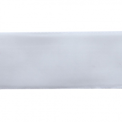 Лента бархатная нейлон, шир.25 мм, (упак. 45,7м), цв.01-белый - купить в Азове. Цена: 981.09 руб.