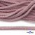 Шнур плетеный d-6 мм круглый, 70% хлопок 30% полиэстер, уп.90+/-1 м, цв.1087-розовый - купить в Азове. Цена: 588 руб.