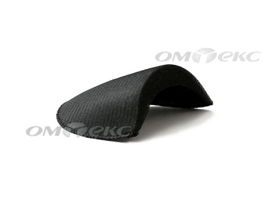 Плечевые накладки OВТ-10, обшитые, цвет чёрный - купить в Азове. Цена: 17.64 руб.
