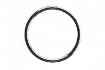 Кольцо металлическое №40 мм, цв.-никель - купить в Азове. Цена: 4.45 руб.
