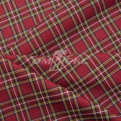 Ткань костюмная клетка 24379 2012, 230 гр/м2, шир.150см, цвет бордовый/бел/жел - купить в Азове. Цена 539.74 руб.