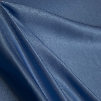 Поли креп-сатин 16-4132, 125 (+/-5) гр/м2, шир.150см, цвет голубой - купить в Азове. Цена 155.57 руб.