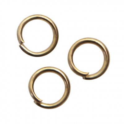 Кольцо  соединительное для бижутерии 5 мм, цв.-золото - купить в Азове. Цена: 0.44 руб.