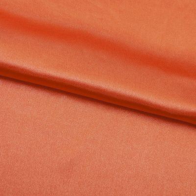 Поли креп-сатин 18-1445, 120 гр/м2, шир.150см, цвет оранжевый - купить в Азове. Цена 155.57 руб.
