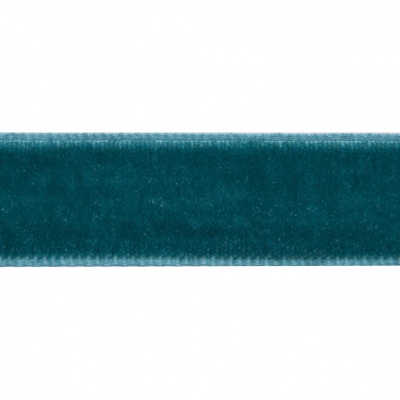 Лента бархатная нейлон, шир.12 мм, (упак. 45,7м), цв.65-изумруд - купить в Азове. Цена: 392 руб.