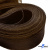 Регилиновая лента, шир.80мм, (уп.25 ярд), цв.- коричневый - купить в Азове. Цена: 648.89 руб.