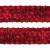 Тесьма с пайетками 3, шир. 35 мм/уп. 25+/-1 м, цвет красный - купить в Азове. Цена: 1 308.30 руб.