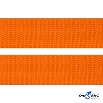 Оранжевый- цв.523 -Текстильная лента-стропа 550 гр/м2 ,100% пэ шир.25 мм (боб.50+/-1 м) - купить в Азове. Цена: 405.80 руб.