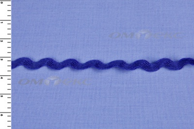 Тесьма плетеная "Вьюнчик"/синий - купить в Азове. Цена: 40.72 руб.