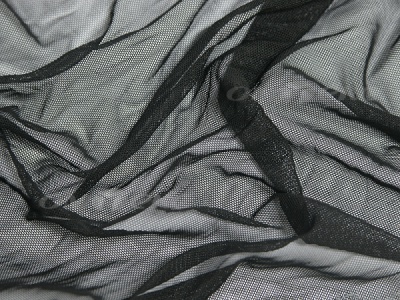 Сетка стрейч (7,81м/кг), 80 гр/м2, шир.160 см, цвет чёрный - купить в Азове. Цена 1 930.78 руб.