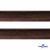 Кант атласный 074, шир. 12 мм (в упак. 65,8 м), цвет коричневый - купить в Азове. Цена: 237.16 руб.
