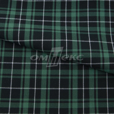 Ткань костюмная Клетка 25577, т.зеленый/зеленый./ч/бел, 230 г/м2, шир.150 см - купить в Азове. Цена 539.74 руб.
