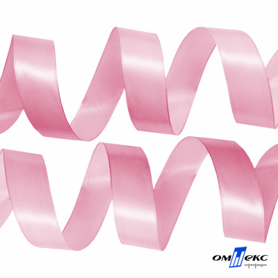 050-нежно-розовый Лента атласная упаковочная (В) 85+/-5гр/м2, шир.25 мм (1/2), 25+/-1 м - купить в Азове. Цена: 53.96 руб.