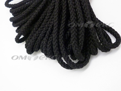 Шнур В-035 4 мм круп.плетение 100 м черный - купить в Азове. Цена: 156.40 руб.