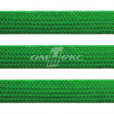 Шнур 15мм плоский (100+/-1м) №16 зеленый - купить в Азове. Цена: 10.21 руб.