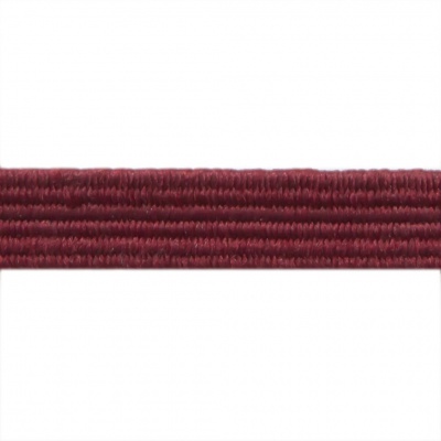 Резиновые нити с текстильным покрытием, шир. 6 мм ( упак.30 м/уп), цв.- 88-бордо - купить в Азове. Цена: 155.22 руб.