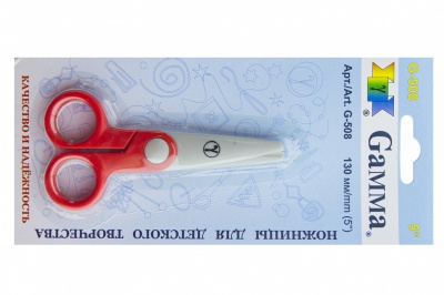 Ножницы G-508 детские 130 мм - купить в Азове. Цена: 118.32 руб.