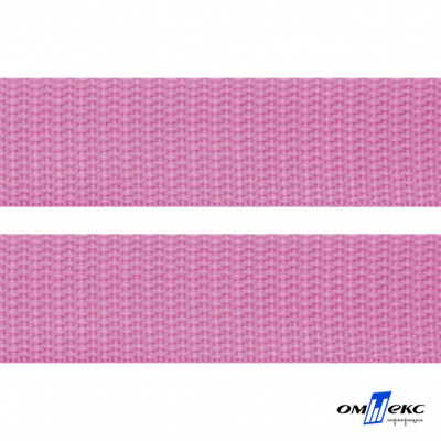 Розовый- цв.513-Текстильная лента-стропа 550 гр/м2 ,100% пэ шир.30 мм (боб.50+/-1 м) - купить в Азове. Цена: 475.36 руб.