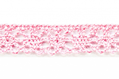 Тесьма кружевная 0621-1607, шир. 15 мм/уп. 20+/-1 м, цвет 096-розовый - купить в Азове. Цена: 302.42 руб.