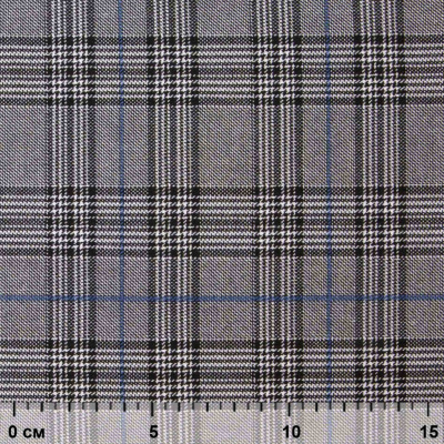 Ткань костюмная "Клер" 80% P, 16% R, 4% S, 200 г/м2, шир.150 см,#3 цв-серый/синий - купить в Азове. Цена 412.02 руб.