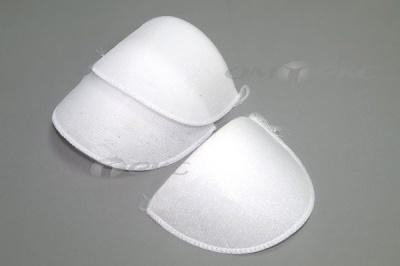 Плечевые накладки ОВ-10, обшитые, цвет белый - купить в Азове. Цена: 16.83 руб.