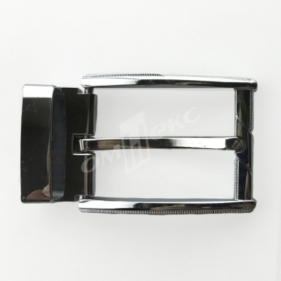 Пряжка металлическая для мужского ремня 845005А#2 (шир.ремня 40 мм), цв.-никель - купить в Азове. Цена: 110.29 руб.