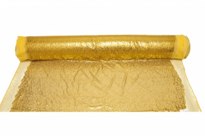 Сетка с пайетками №6, 188 гр/м2, шир.130см, цвет золото - купить в Азове. Цена 371.02 руб.