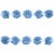 Тесьма плетеная "Рюш", упак. 9,14 м, цвет голубой - купить в Азове. Цена: 45.87 руб.