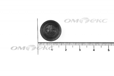 51820/15 мм (2 пр)  черные пуговицы - купить в Азове. Цена: 0.87 руб.