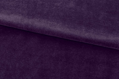 Бархат стрейч, 240 гр/м2, шир.160см, (2,4 м/кг), цвет 27/фиолет - купить в Азове. Цена 886.02 руб.