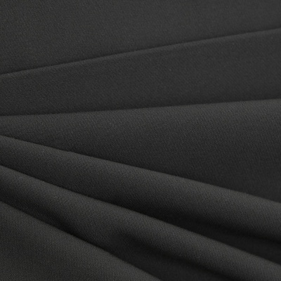 Костюмная ткань "Элис", 220 гр/м2, шир.150 см, цвет чёрный - купить в Азове. Цена 308 руб.
