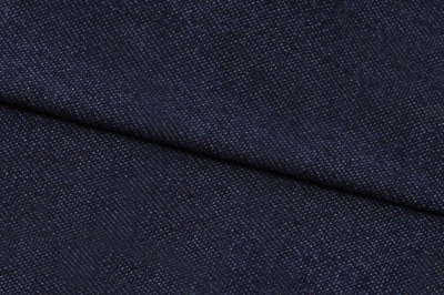 Ткань джинсовая №96, 160 гр/м2, шир.148см, цвет т.синий - купить в Азове. Цена 350.42 руб.