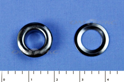 Люверсы металлические, блочка/кольцо, №5 (8 мм) упак.1000 шт- цв.никель - купить в Азове. Цена: 392 руб.