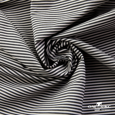 Ткань сорочечная Полоска Кенди, 115 г/м2, 58% пэ,42% хл, шир.150 см, цв.6-черный, (арт.110) - купить в Азове. Цена 306.69 руб.
