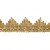 Тесьма металлизированная 0384-0240, шир. 40 мм/уп. 25+/-1 м, цвет золото - купить в Азове. Цена: 490.74 руб.