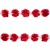 Тесьма плетеная "Рюш", упак. 9,14 м, цвет красный - купить в Азове. Цена: 46.82 руб.