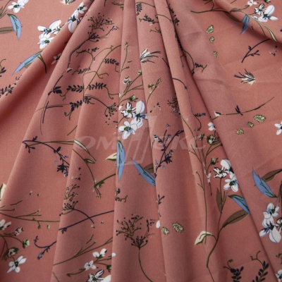 Плательная ткань "Фламенко" 2.1, 80 гр/м2, шир.150 см, принт растительный - купить в Азове. Цена 311.05 руб.
