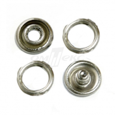 Кнопки рубашечные 10,5 мм никель New Star (кольцо) - купить в Азове. Цена: 5.80 руб.
