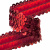 Тесьма с пайетками 3, шир. 30 мм/уп. 25+/-1 м, цвет красный - купить в Азове. Цена: 1 087.39 руб.