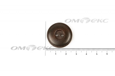 Пуговица деревянная круглая №54 (25мм) - купить в Азове. Цена: 4.12 руб.