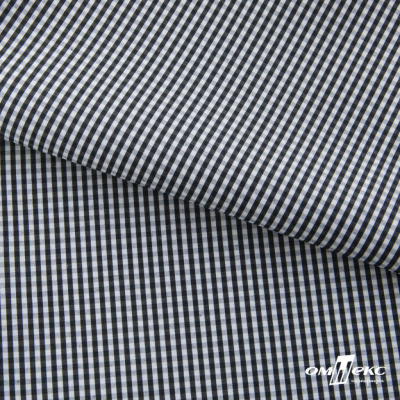 Ткань сорочечная Клетка Виши, 115 г/м2, 58% пэ,42% хл, шир.150 см, цв.6-черный, (арт.111) - купить в Азове. Цена 306.69 руб.