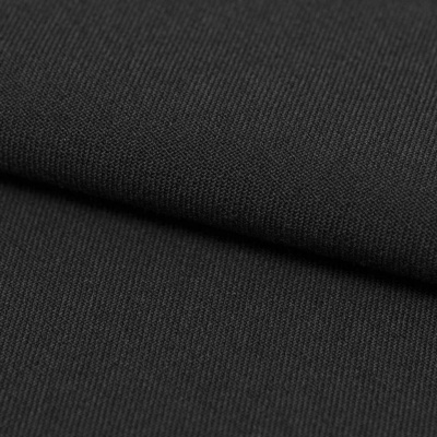 Костюмная ткань с вискозой "Рошель", 250 гр/м2, шир.150см, цвет чёрный - купить в Азове. Цена 438.12 руб.