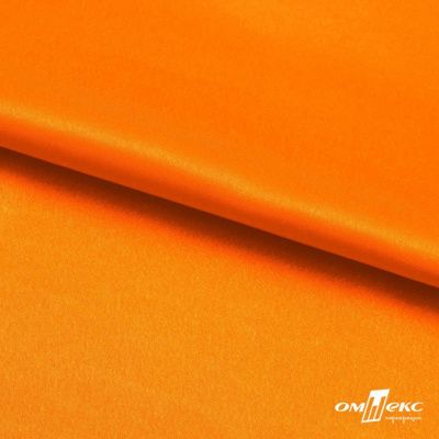 Поли креп-сатин 15-1263, 125 (+/-5) гр/м2, шир.150см, цвет оранжевый - купить в Азове. Цена 155.57 руб.