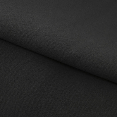 Костюмная ткань "Элис", 200 гр/м2, шир.150см, цвет чёрный - купить в Азове. Цена 306.20 руб.