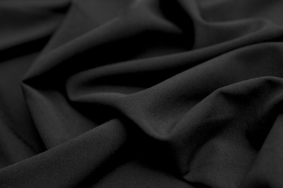 Костюмная ткань с вискозой "Флоренция", 195 гр/м2, шир.150см, цвет чёрный - купить в Азове. Цена 507.37 руб.