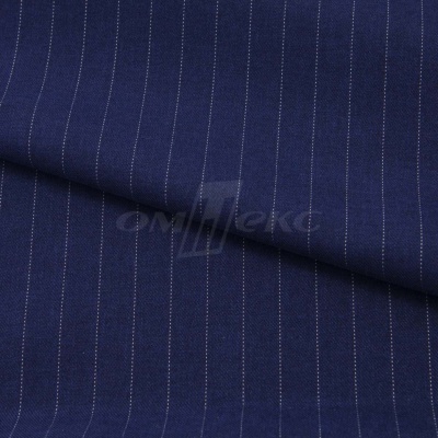 Костюмная ткань "Жаклин", 188 гр/м2, шир. 150 см, цвет тёмно-синий - купить в Азове. Цена 430.84 руб.