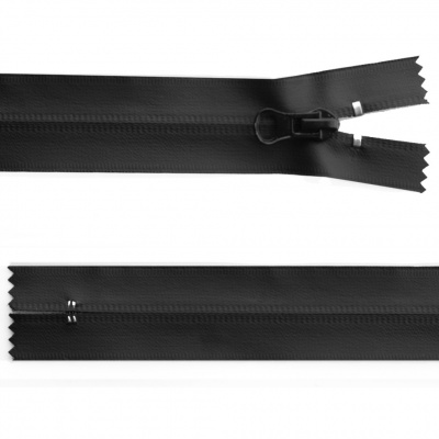 Молния водонепроницаемая PVC Т-7, 20 см, неразъемная, цвет чёрный - купить в Азове. Цена: 21.56 руб.