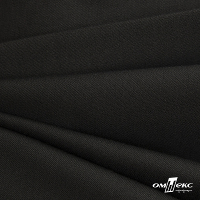 Костюмная ткань с вискозой "Диана", 260 гр/м2, шир.150см, цвет чёрный - купить в Азове. Цена 434.07 руб.
