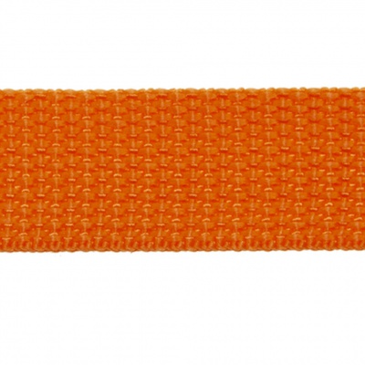 Стропа текстильная, шир. 25 мм (в нам. 50+/-1 ярд), цвет оранжевый - купить в Азове. Цена: 409.94 руб.